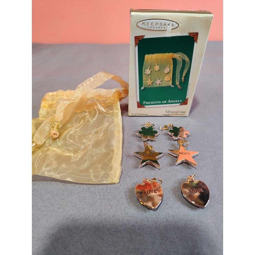 Hallmark Keepsake Miniature Ornaments Presents of Angels 6 Pieces